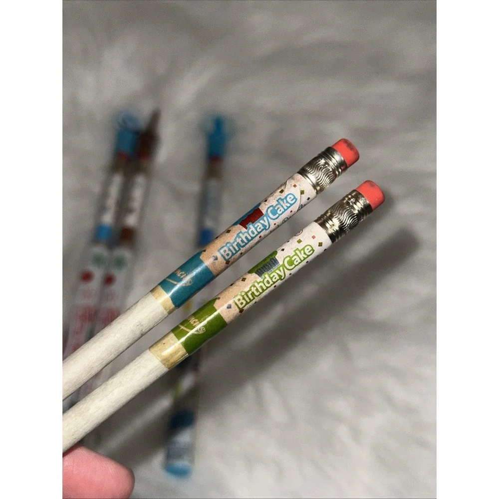 5 Smencils Scented Pencils Birthday Cake Cotton Candy Gingerbread Holiday Cheer